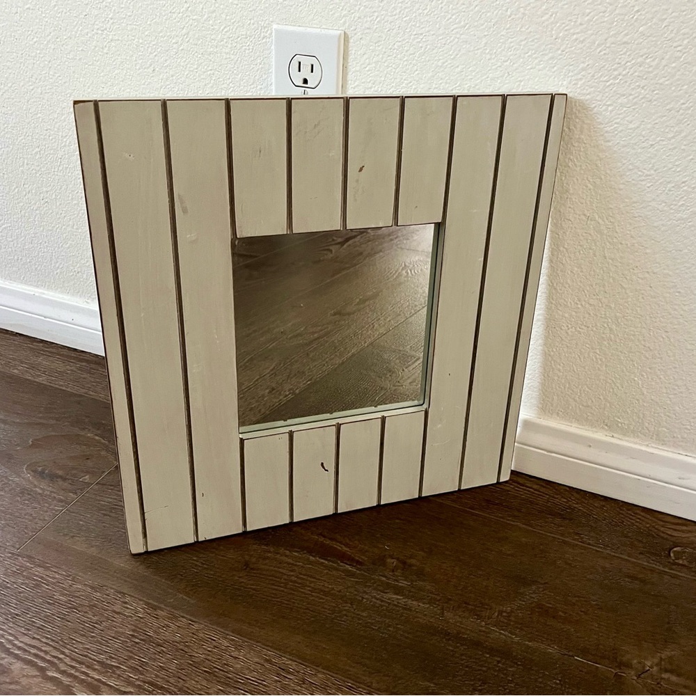 Rustic Cream Wall Mirror 15/15 inches